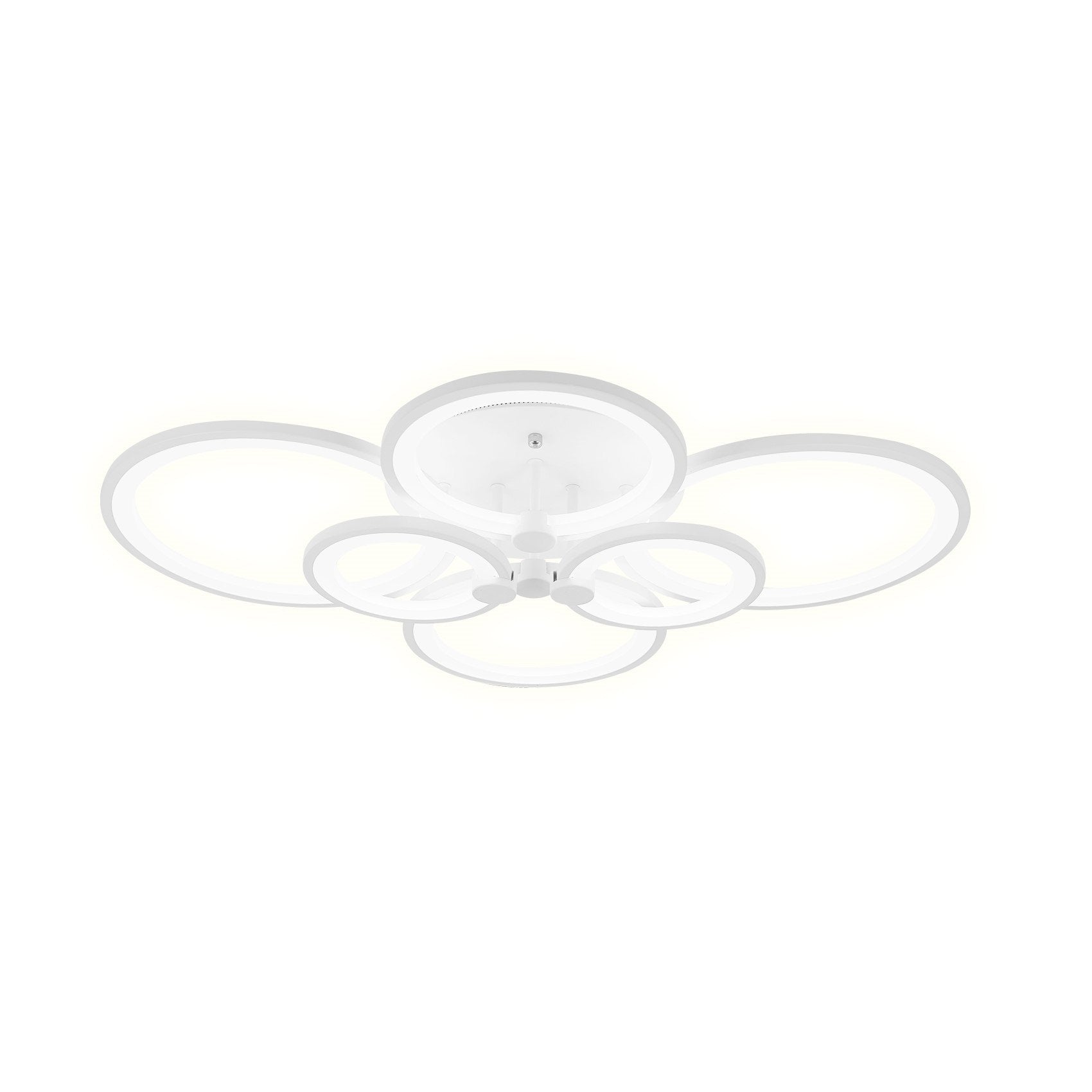 Modern Acrylic 6 Head Round Ceiling Mount LED Fixture Light