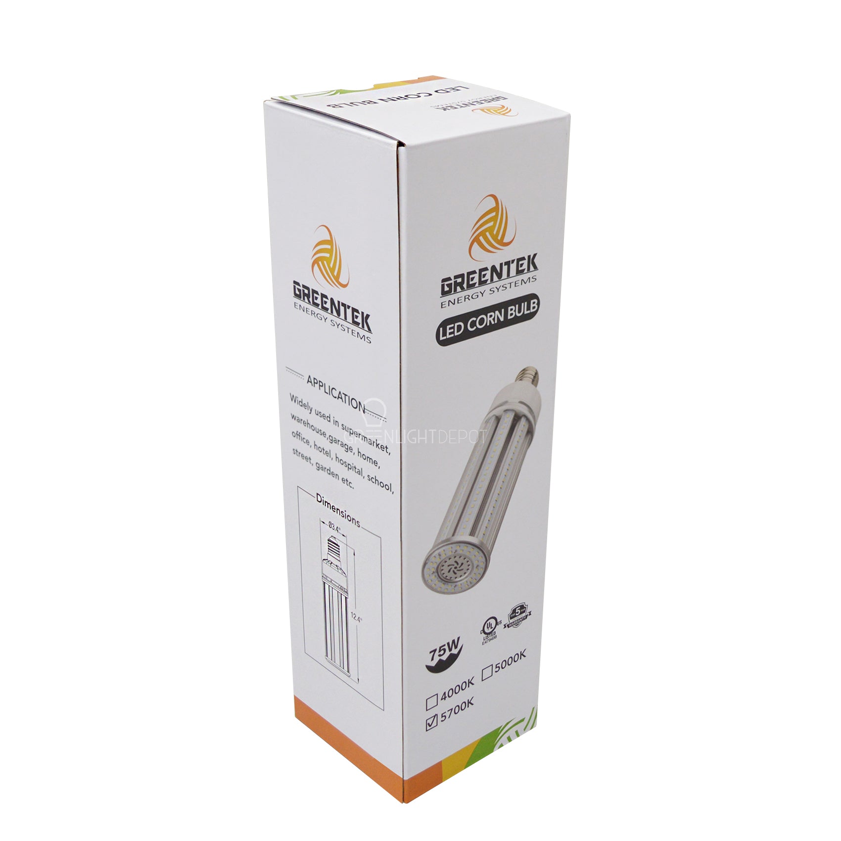 75W LED Corn Light Bulb - Replacement for Fixture 300W MH/ HPS/ HID - 3 Year Warranty - 4kV Surge Protection - (UL)