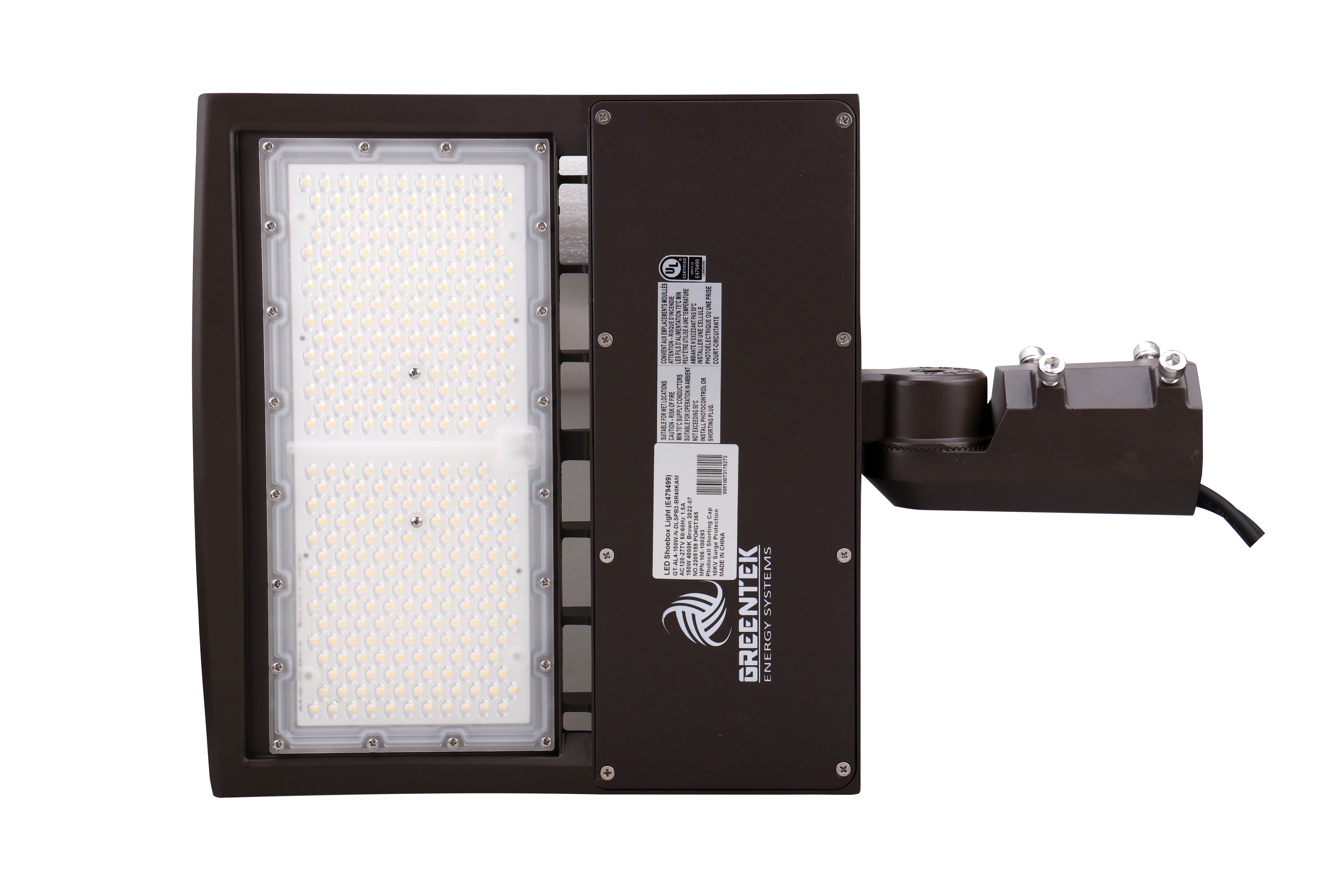 LED Street Light - 100W - 163 LM/W - 16,300 Lumens - Shorting Cap - Slip Fitter Mount - AL4 Series - UL+DLC 5.1