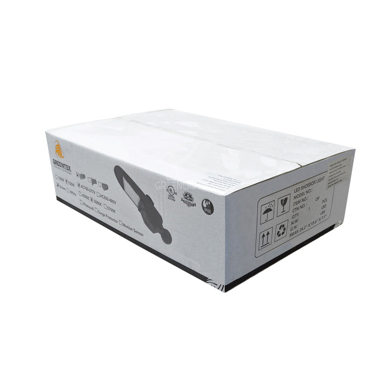 LED Street Light - 150W - 20,000 Lumens - Shoebox Slip Fitter - 5 Year Warranty - (UL+DLC)