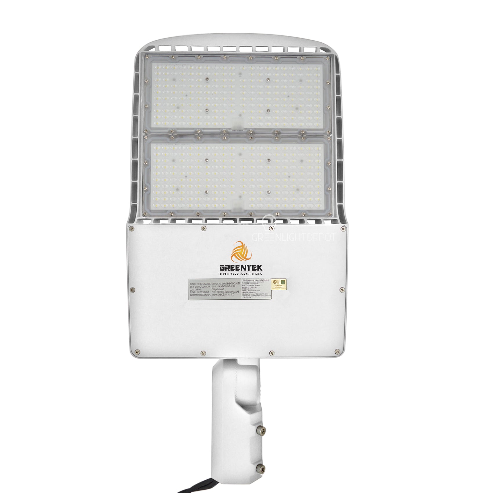 LED Street Light - 300W - 42,000 Lumens - Shorting Cap - Slip Fitter Mount - AL2 Series - UL+DLC (White)