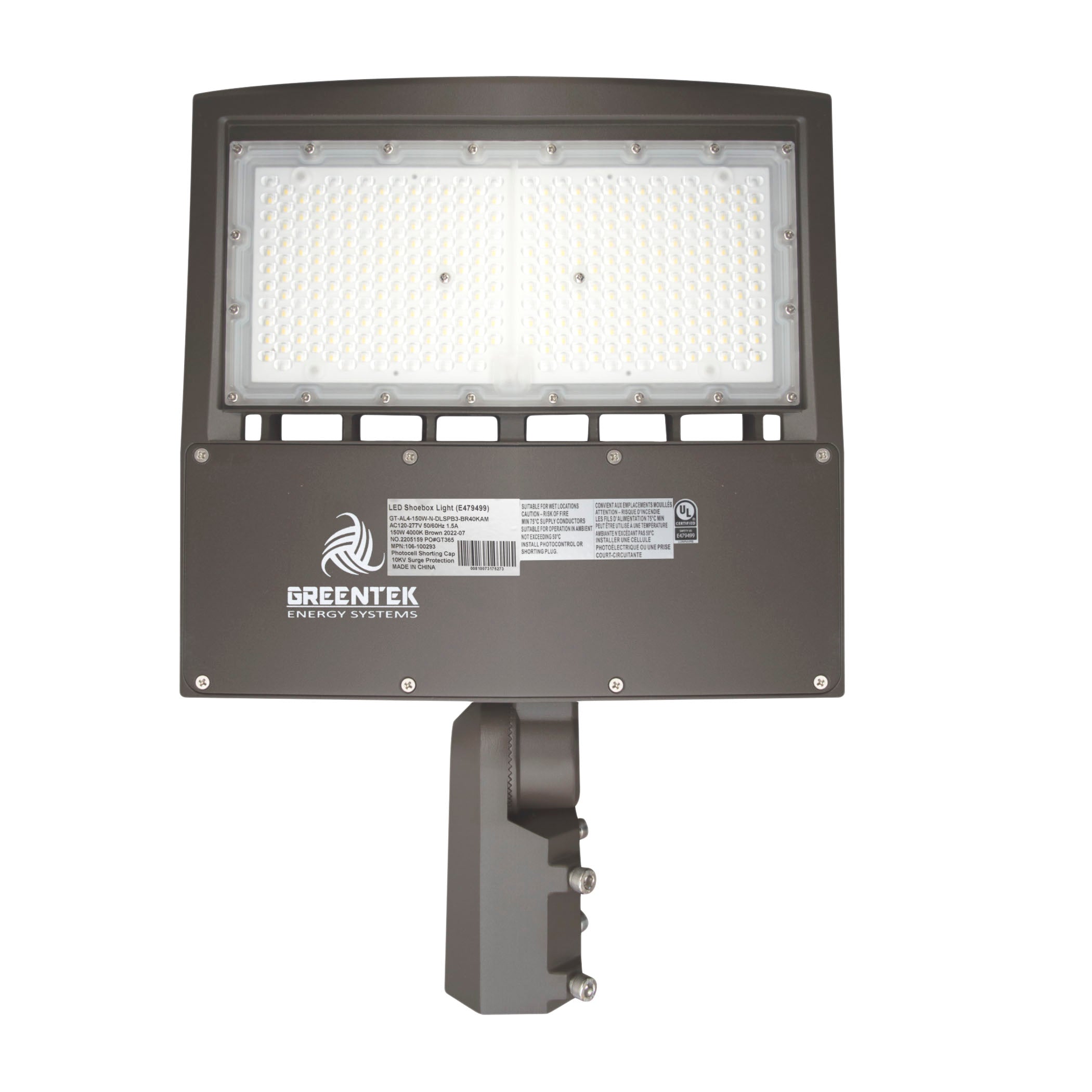 LED Street Light - 150W - 163 LM/W - 24,450 Lumens - Shorting Cap - Slip Fitter Mount - AL4 Series - UL+DLC 5.1