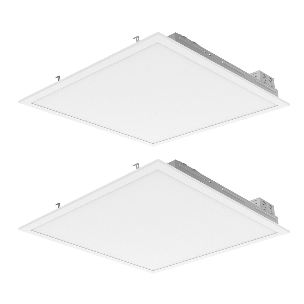 LED Panel Light - 2' x 2' - 40W - Pack of 2 - LED Backlit Panel -  110lm/w - (UL) - Dimmable
