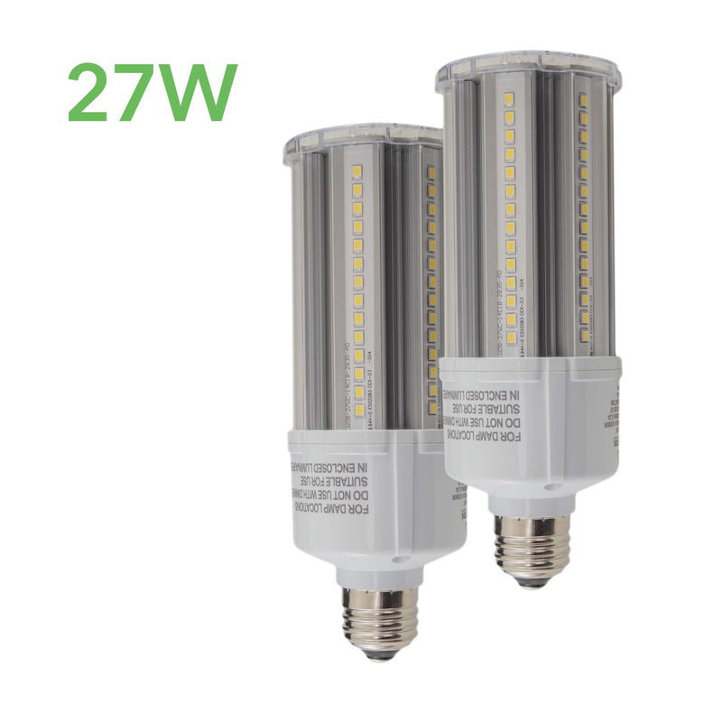 LED Corn Bulb - Selectable Wattage - HID Replacement - CB8 - 5 Year Warranty - (UL+DLC)