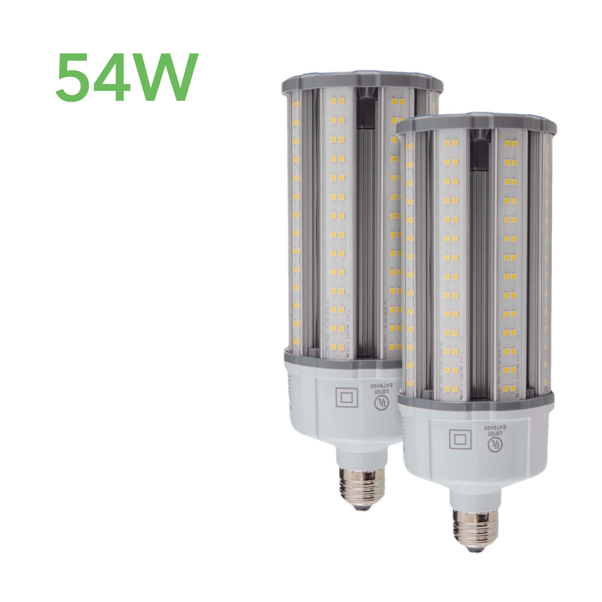 LED Corn Bulb - Selectable Wattage - HID Replacement - CB8 - 5 Year Warranty - (UL+DLC)