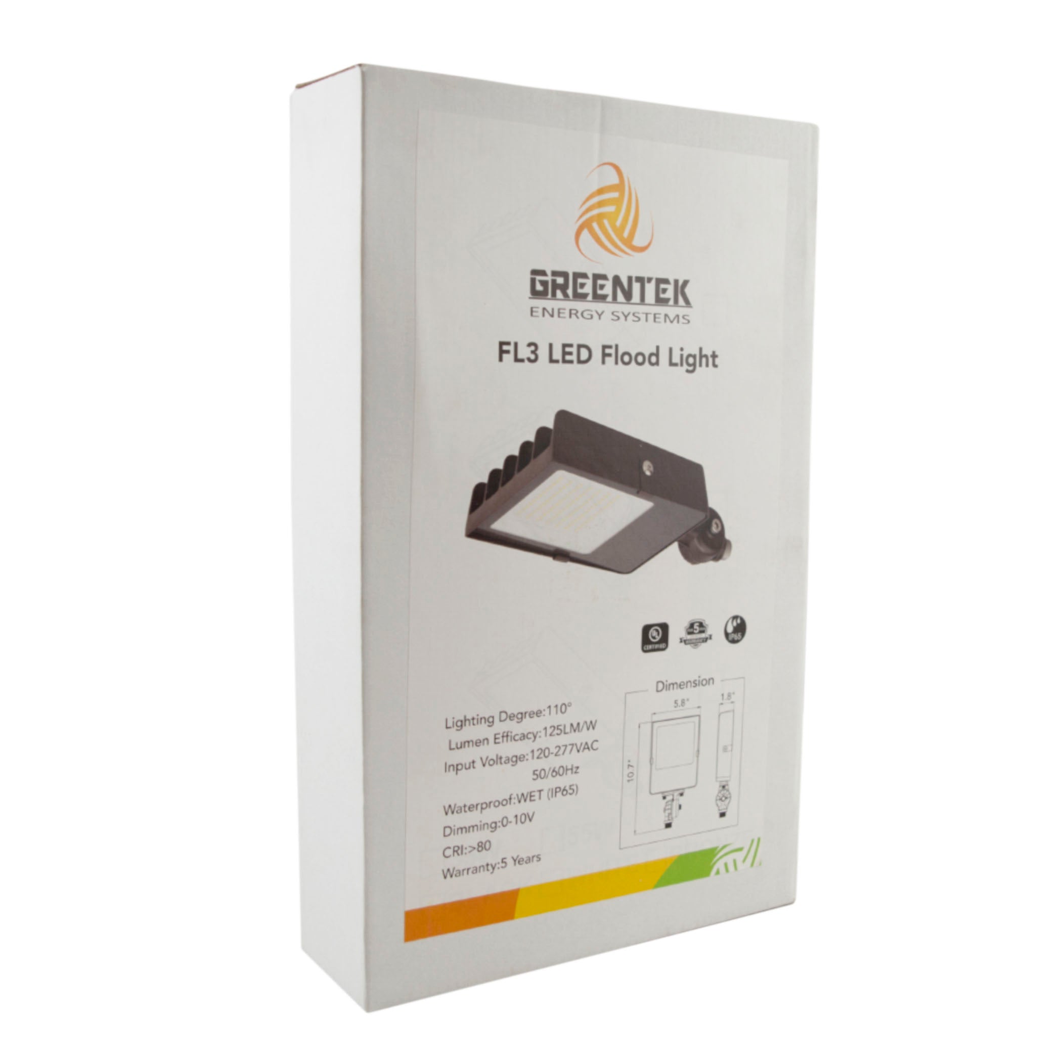 LED Flood Light - FL3 - 35W - 4317lm - Knuckle Mount - Landscape- (UL+DLC)