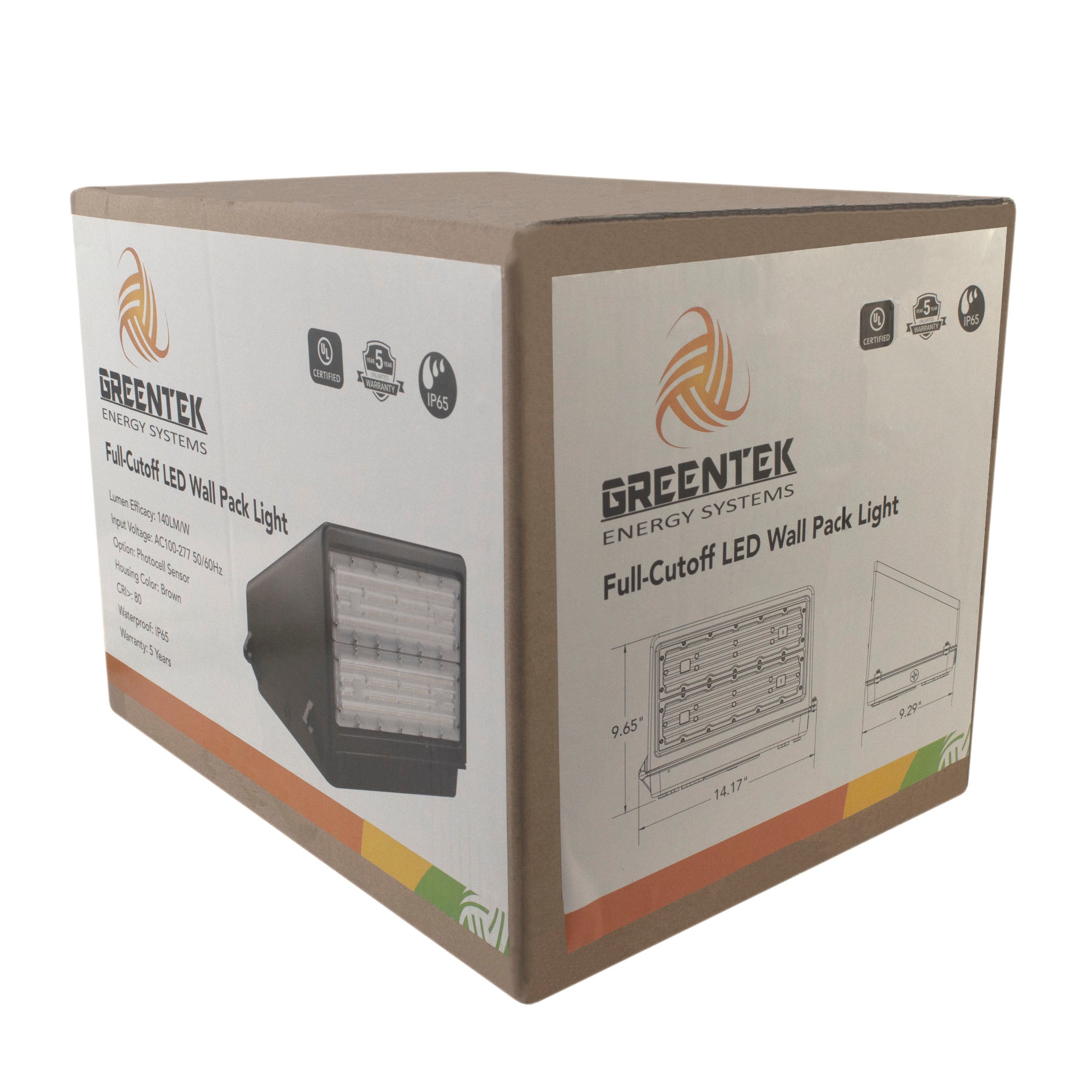 150W LED Wall Pack Light - Full Cutoff - New Dark Sky - Photocell Included - DLC Listed