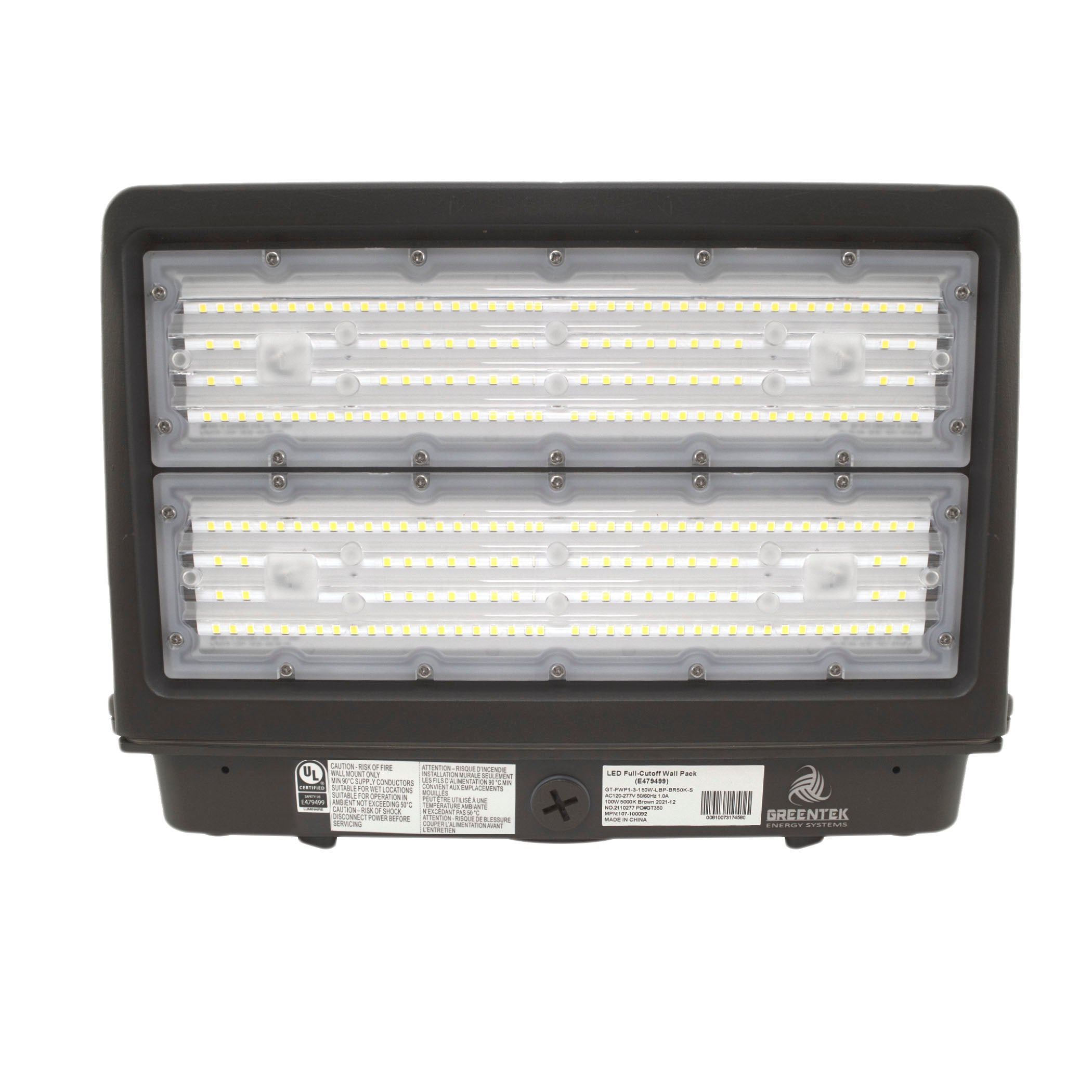 150W LED Wall Pack Light - Full Cutoff - New Dark Sky - Photocell Included - DLC Listed