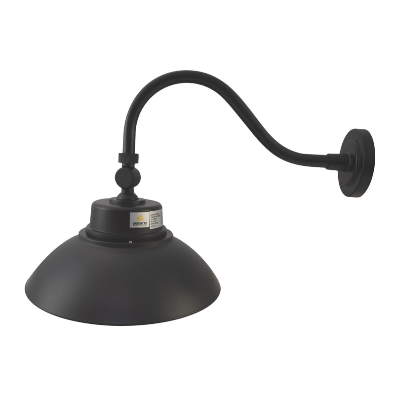LED Gooseneck Barn Light - 35W - Swivel Head - Black