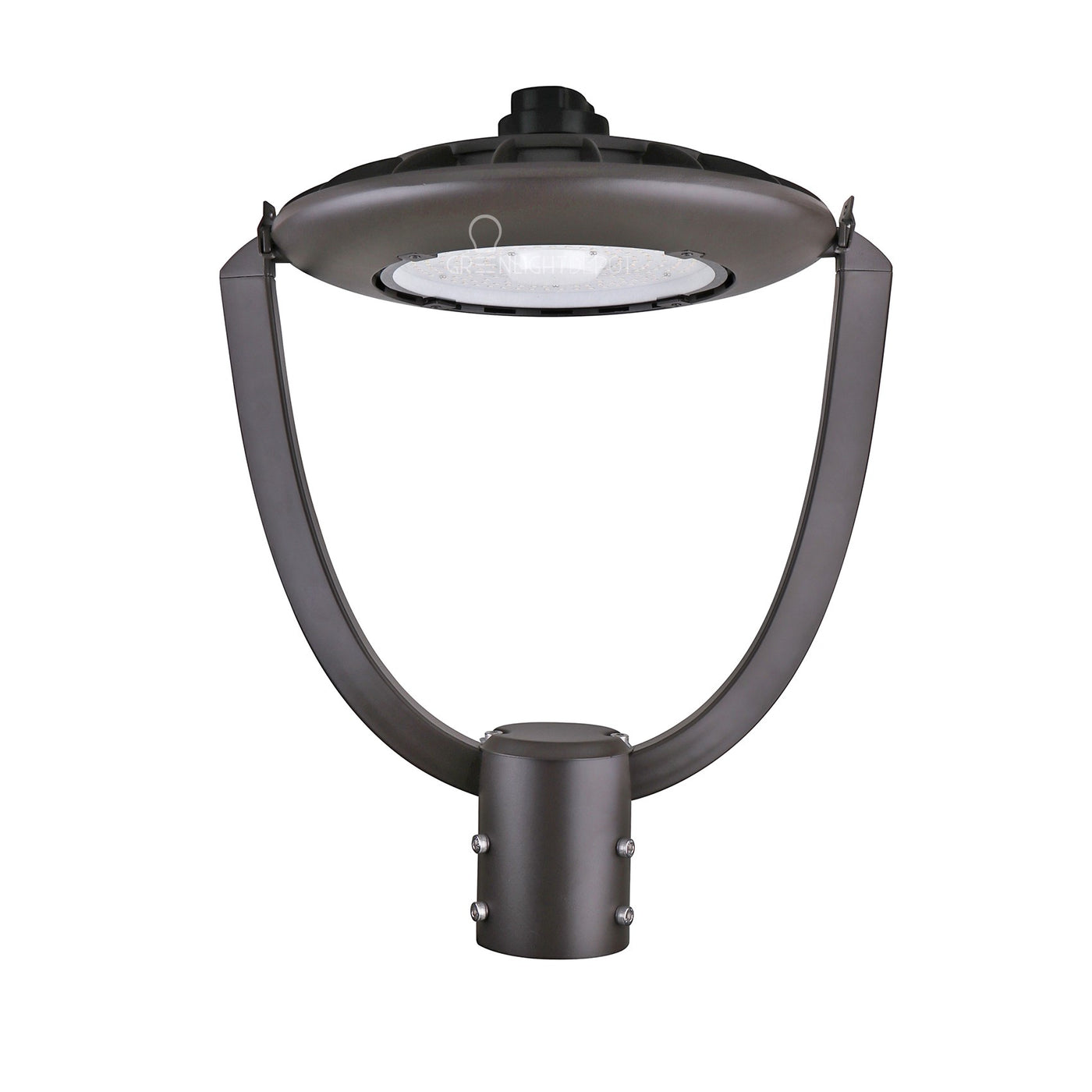 LED Post Top Light - Selectable Color Temperature - 55W - Bronze - Sho ...