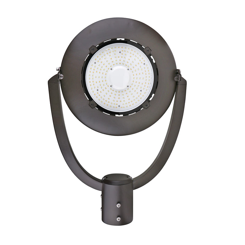 LED Post Top Light - Selectable Color Temperature - 75W - Black - Shorting Cap