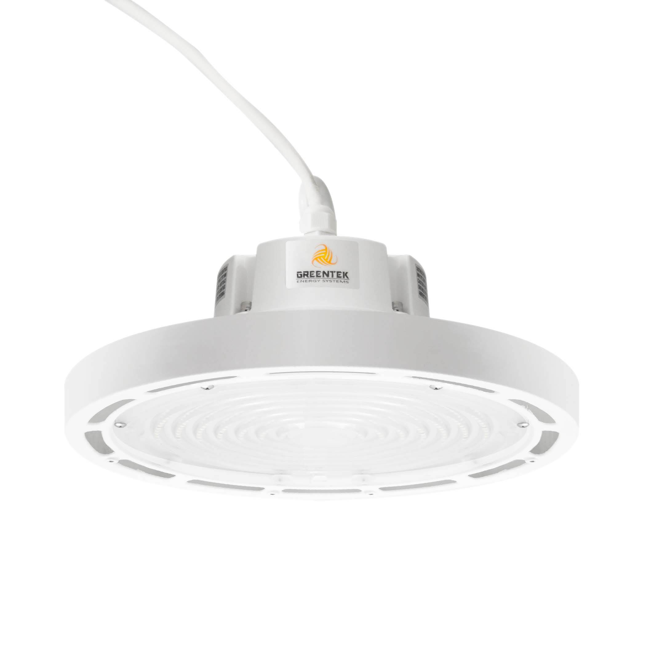 LED High Bay - 150W - 21,200 Lumens - HB8 - Hook Mount - 6kV Surge Protector - UFO Series - White - UL+DLC5.1