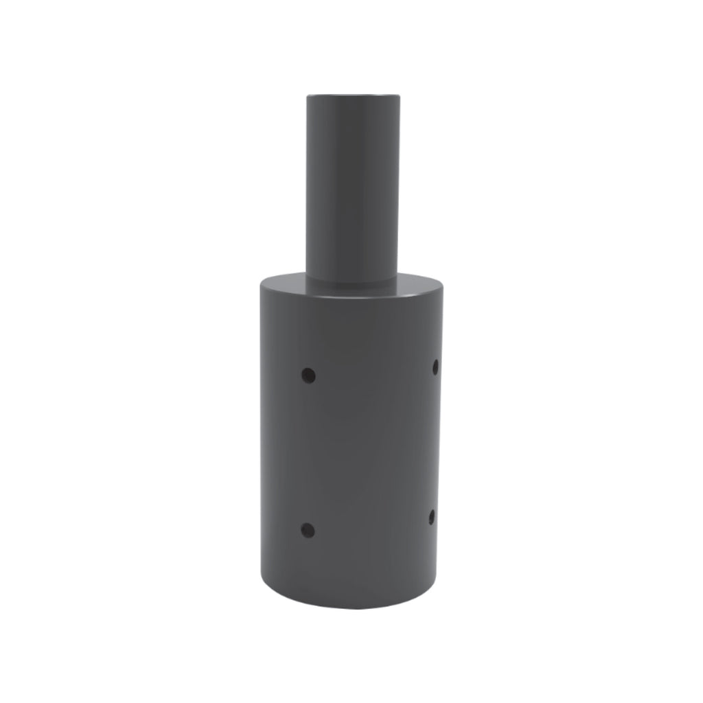 LED Shoebox Adapter Mount - Vertical Tenon - Round Pole - 4.77" base