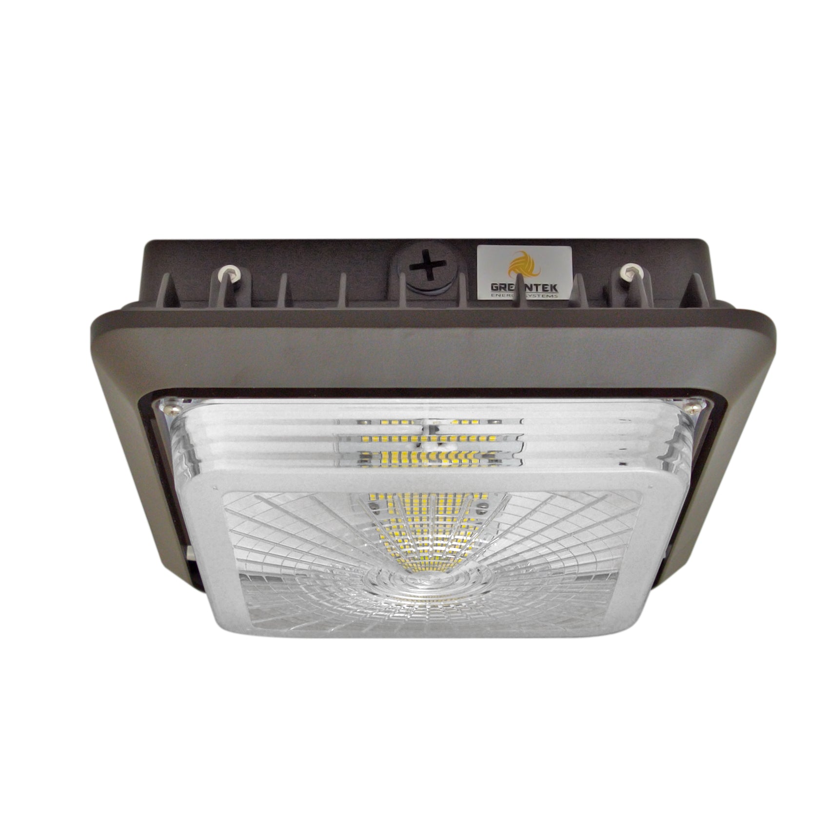 LED Canopy Light - 100W Outdoor Parking Garage Light - Brown - (UL+DLC Listed)