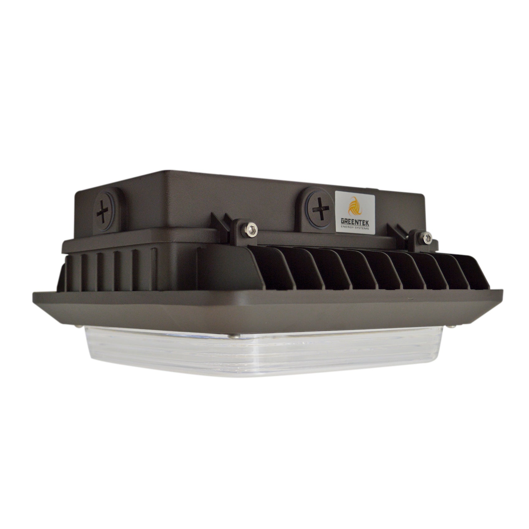 LED Canopy Light - 100W Outdoor Parking Garage Light - Brown - (UL+DLC Listed)