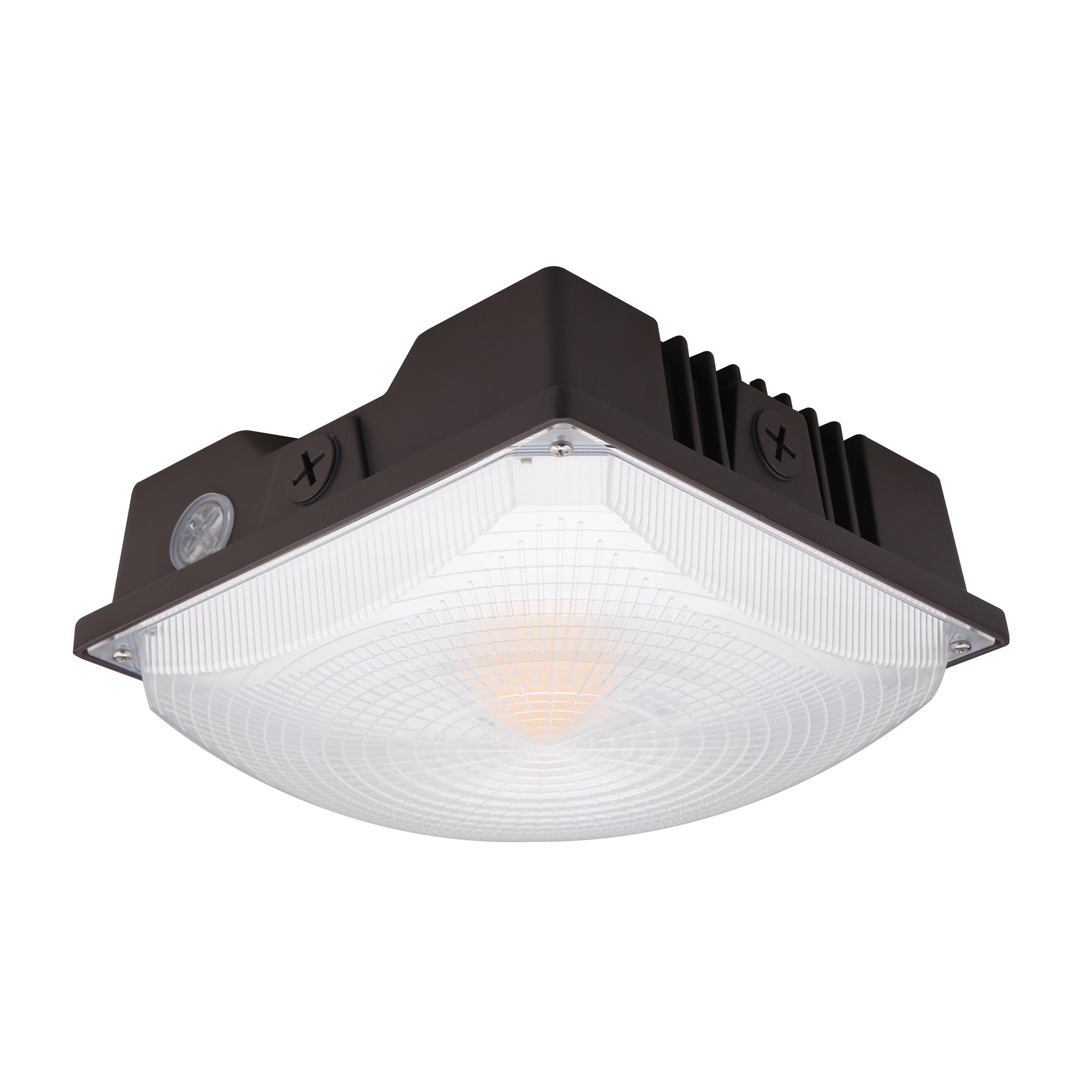 LED Canopy Light - 40W - Outdoor Parking Garage Light -  PGD - Brown - (UL+DLC 5.1)