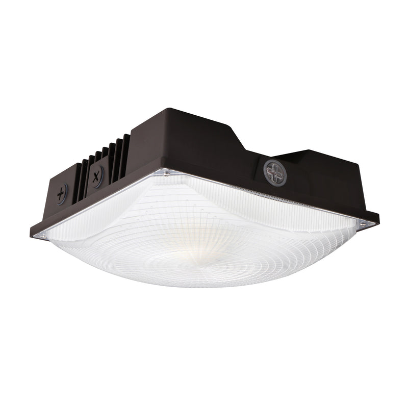 LED Canopy Light - 60W - Outdoor Parking Garage Light -  PGD - Brown - (UL+DLC 5.1)