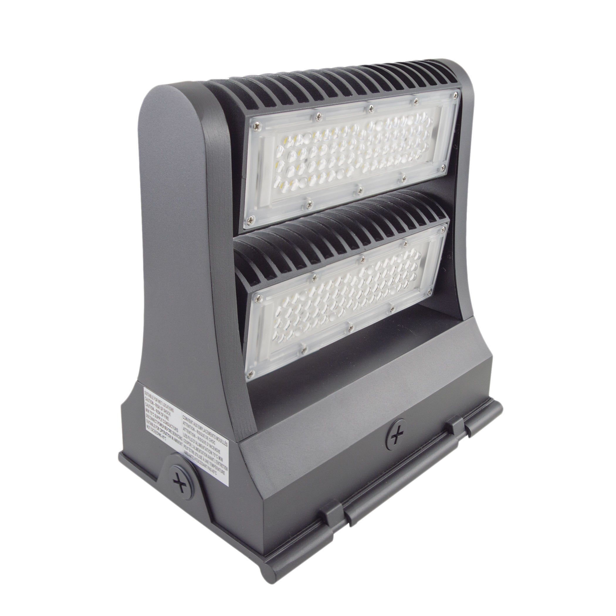 LED Rotatable Wall Pack w/ JBox- 80W - (UL+DLC)