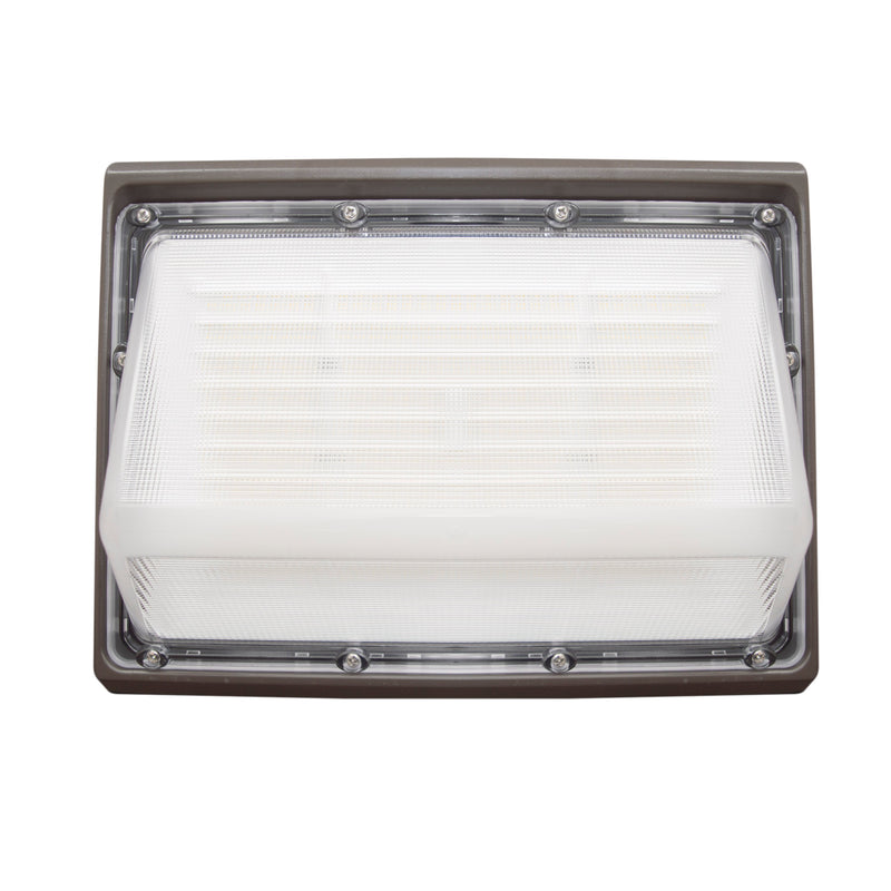 LED Wall Pack Light - 60W - 9,100 Lumens - Photocell Included - SWP3 - Forward Throw - DLC Listed