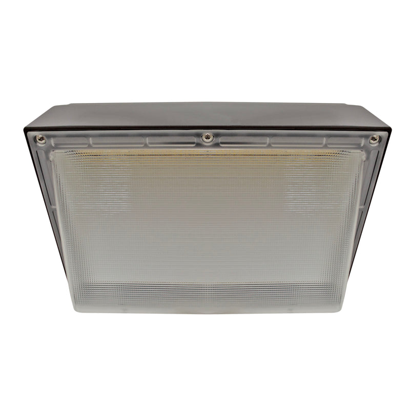 LED Wall Pack Light - 80W - 12,310 Lumens - Photocell Included - SWP4 - Forward Throw - DLC Listed