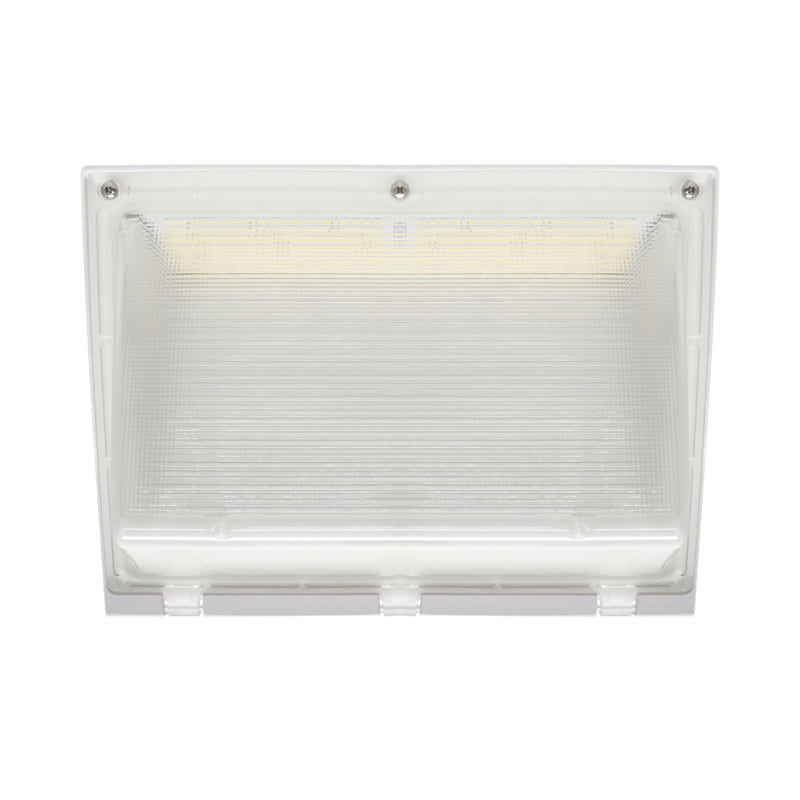 LED Wall Pack Light - 120W - 17,996 Lumens - Photocell Included - SWP4 - Forward Throw - White - DLC Listed