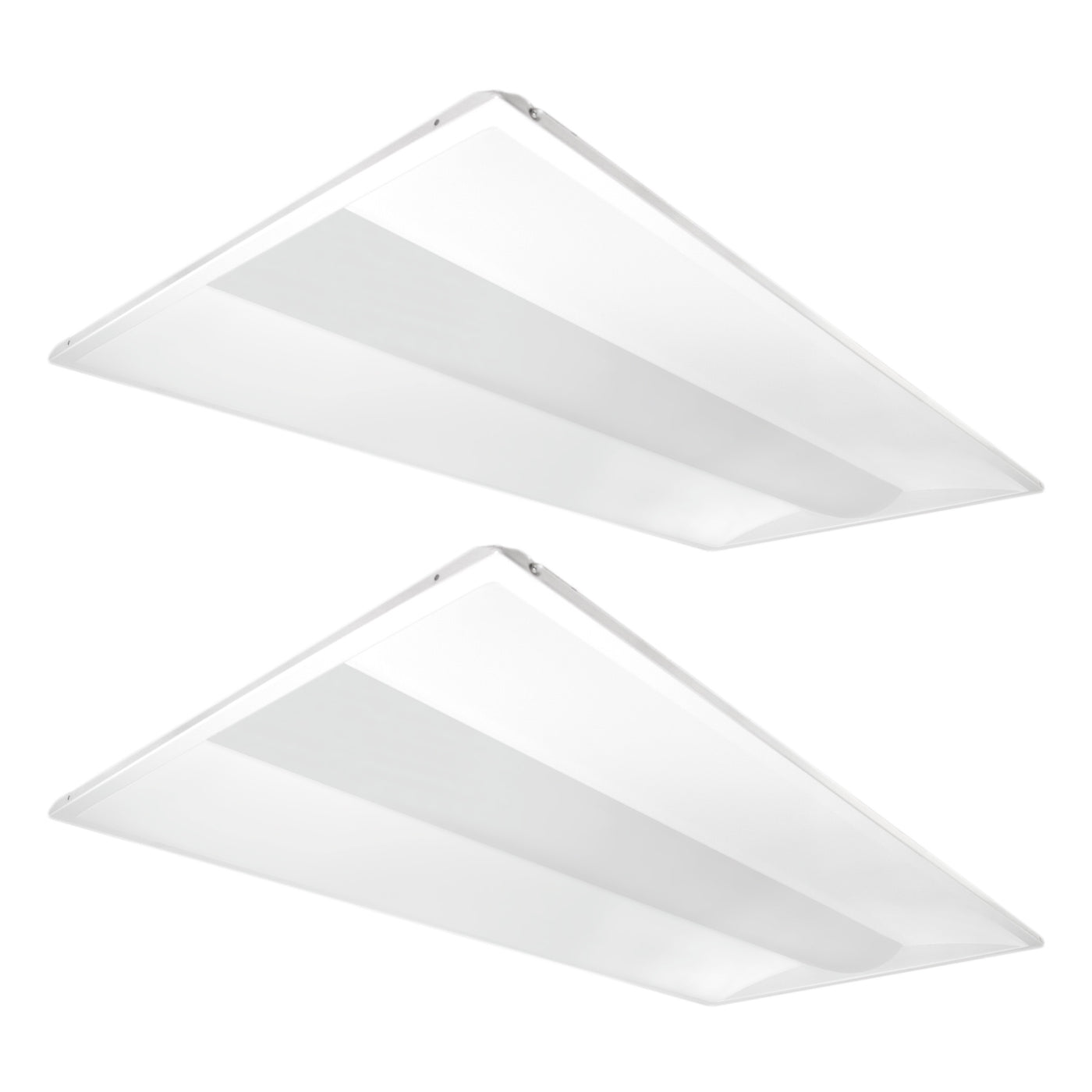 Light Troffer Depths LED Troffer Light - 2' X 4' - 50W - 2 Pack - Wattage Tunable (30W/40W ...