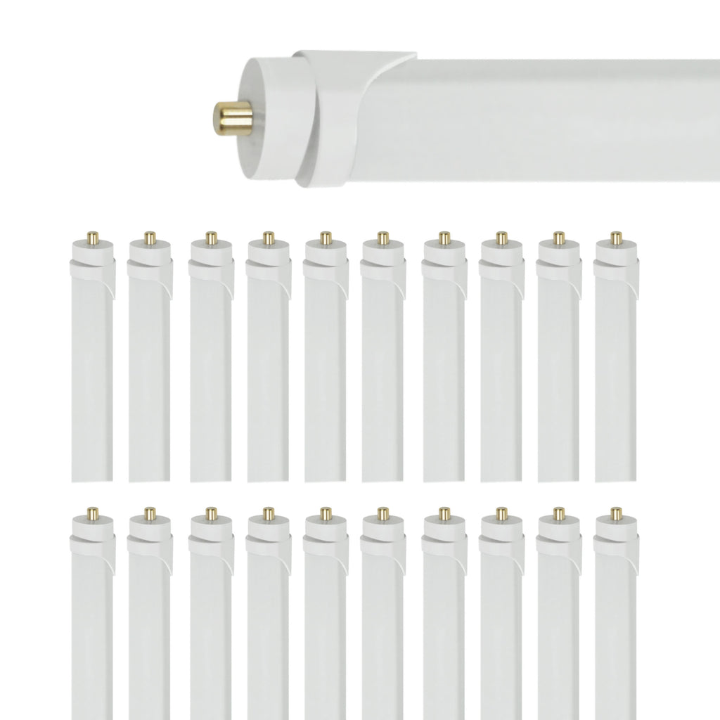 8ft 40W LED Linear Tube - 20 Pack - Fa8 Socket - Bypass - V2 - (ETL+ DLC5.1)