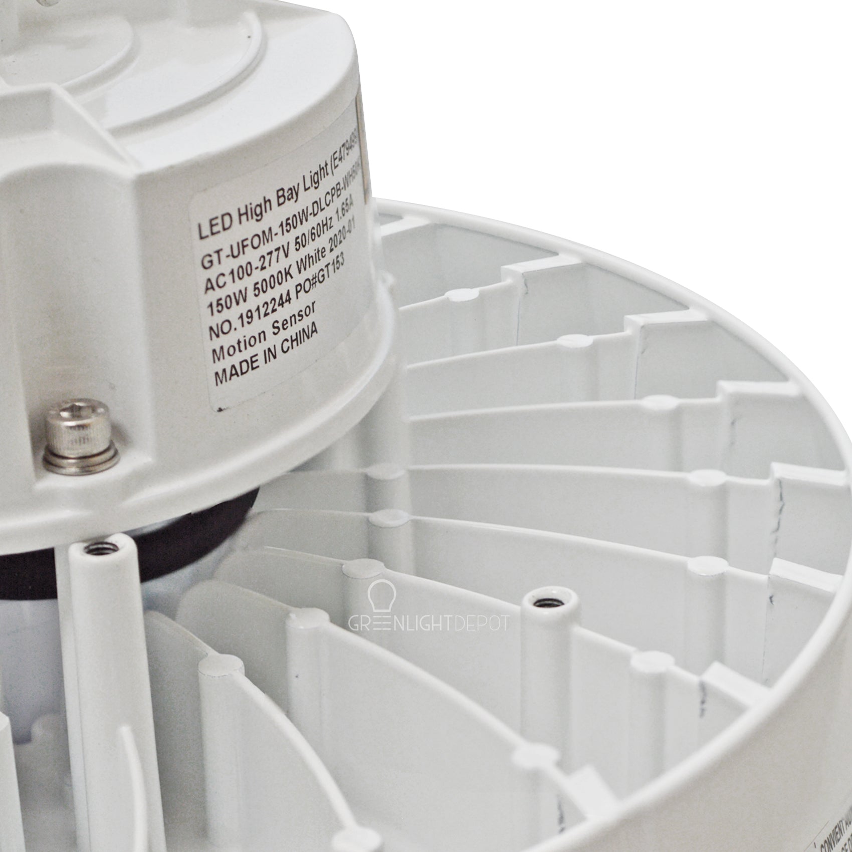 LED High Bay - 100W - Motion Sensor - Hook Mount - UFO - 5 Year Warranty - (UL+DLC)
