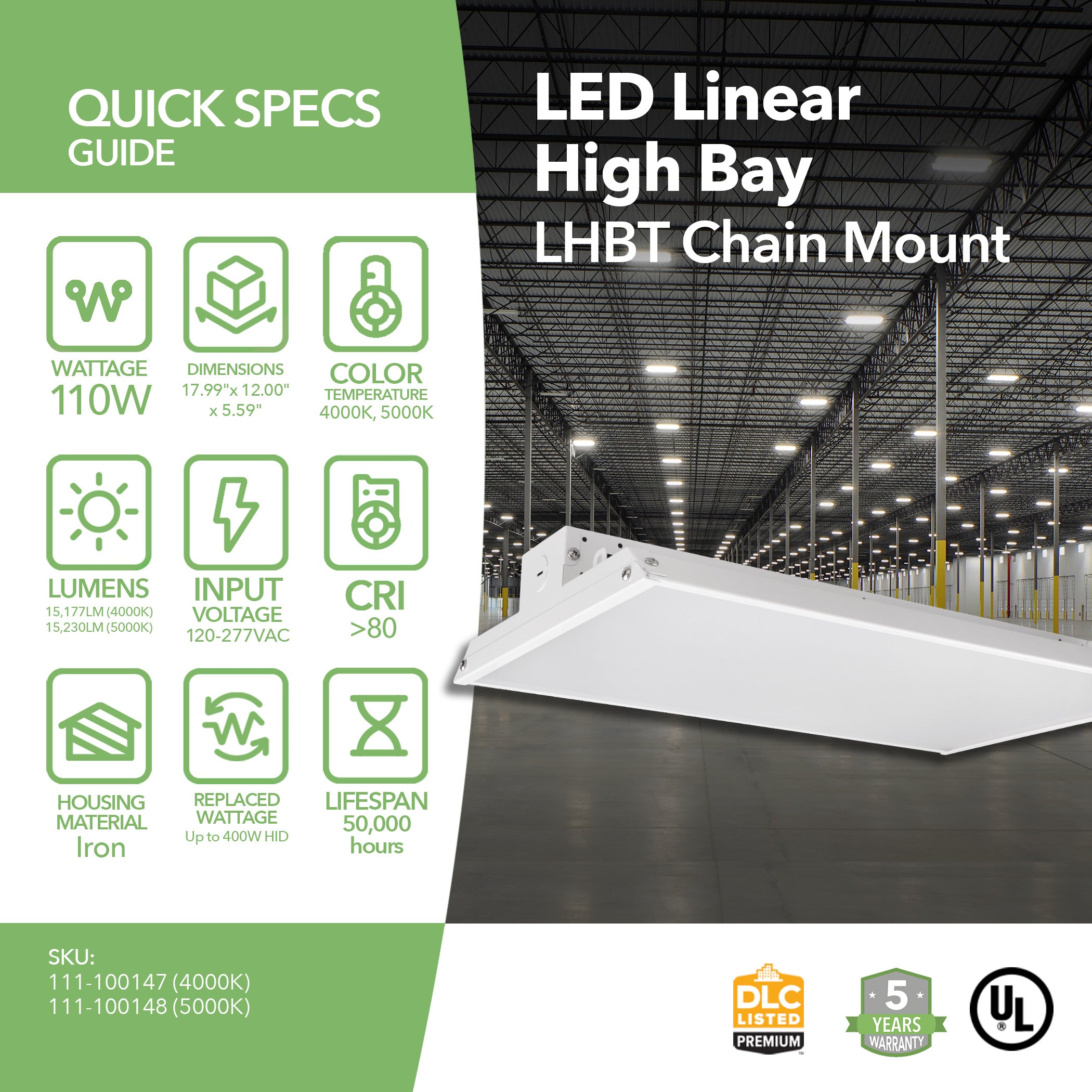 linear led high bay