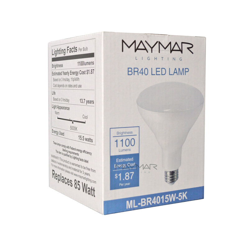 LED BR40 - 15W - 1100lm - Dimmable - UL