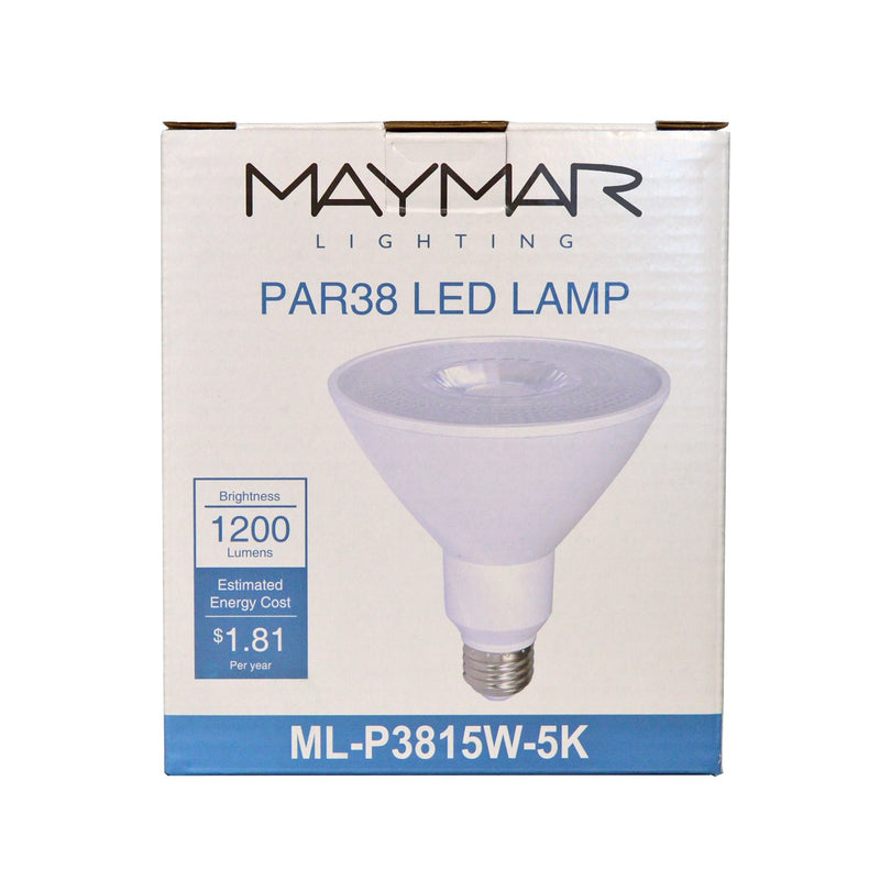 LED PAR38 - 15W - 1200lm - 40° - Dimmable - UL