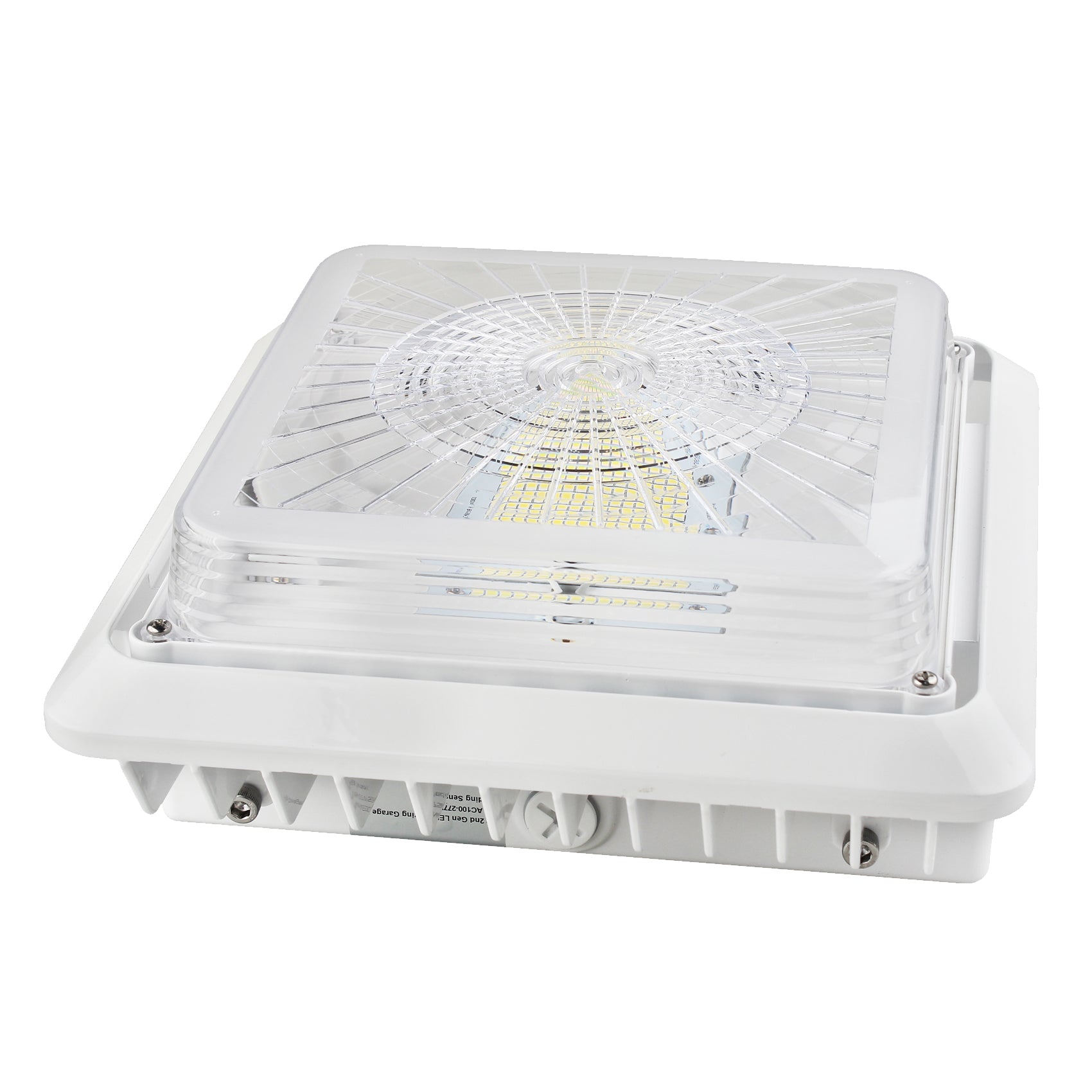 LED Canopy Light - 55W Outdoor Parking Garage Light - (UL+DLC Listed) - Green Light Depot