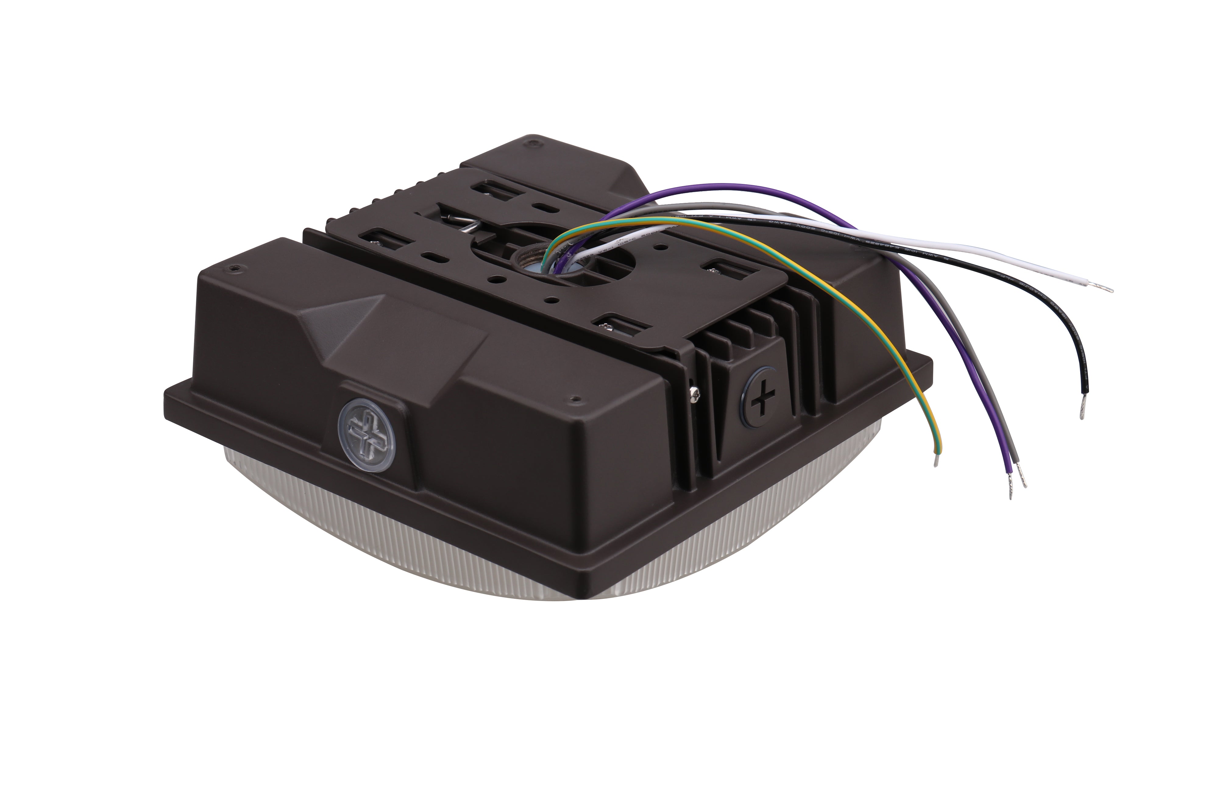 LED Canopy Light - 40W - Outdoor Parking Garage Light -  PGD - Brown - (UL+DLC 5.1)