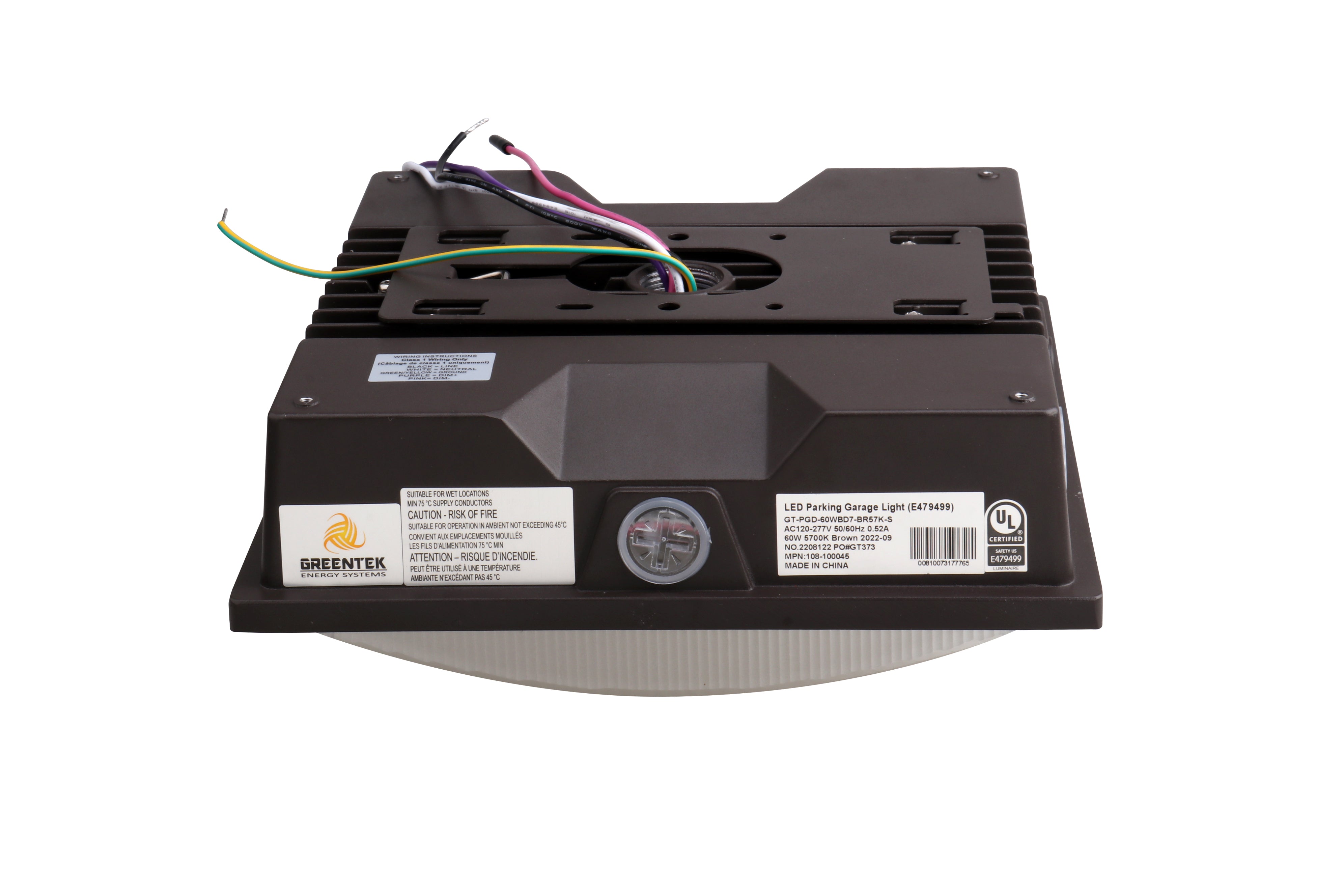 UL DLC 60W Outdoor Canopy Light | LED Garage & Parking Illumination