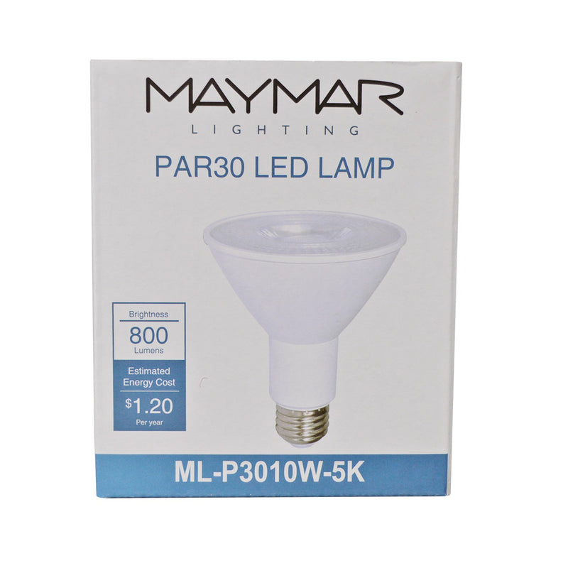 LED PAR30 10W - 800lm - 40° - Dimmable -  UL