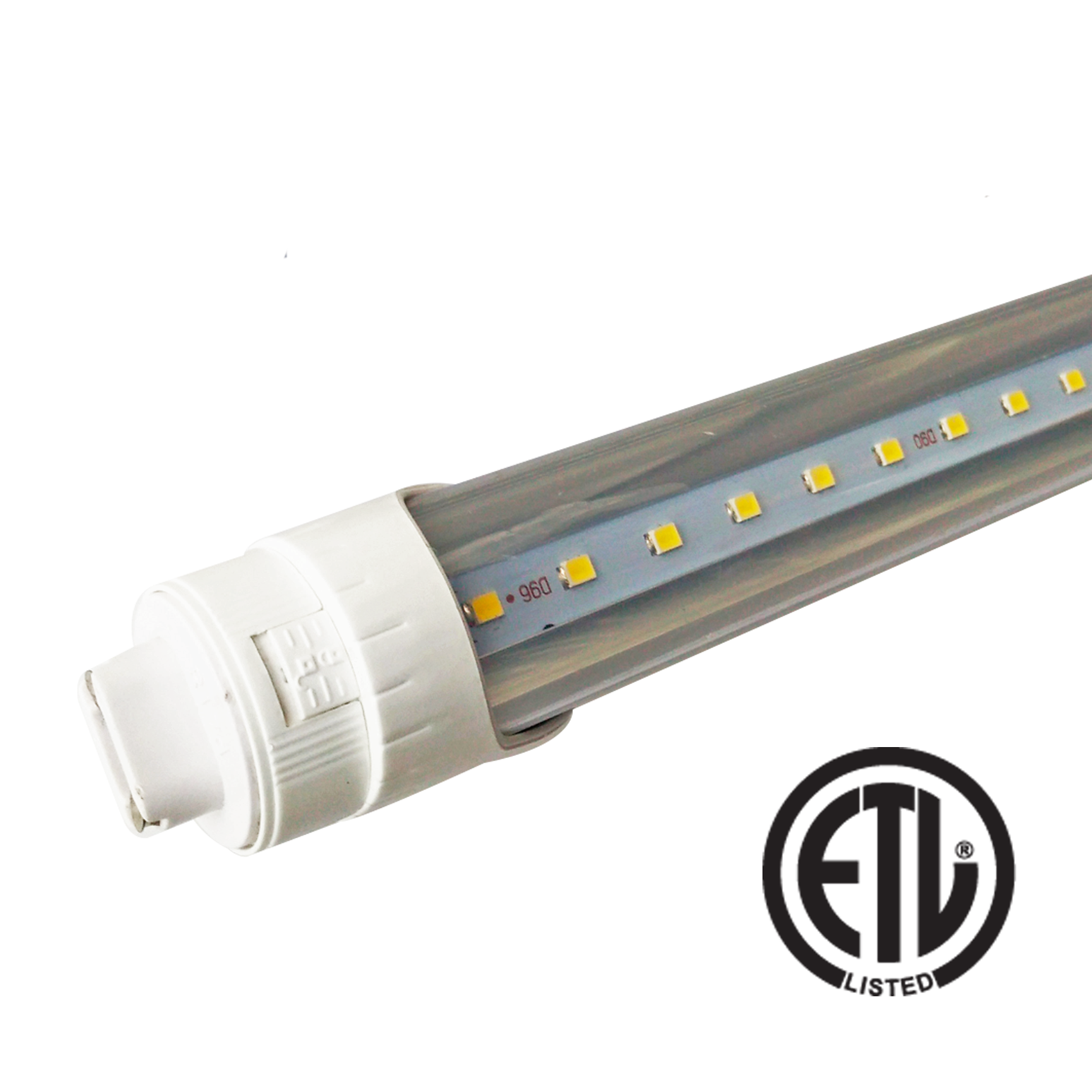 8ft 40W LED Tube - R17D Base - High Output Base - Bypass - (ETL) - Green Light Depot