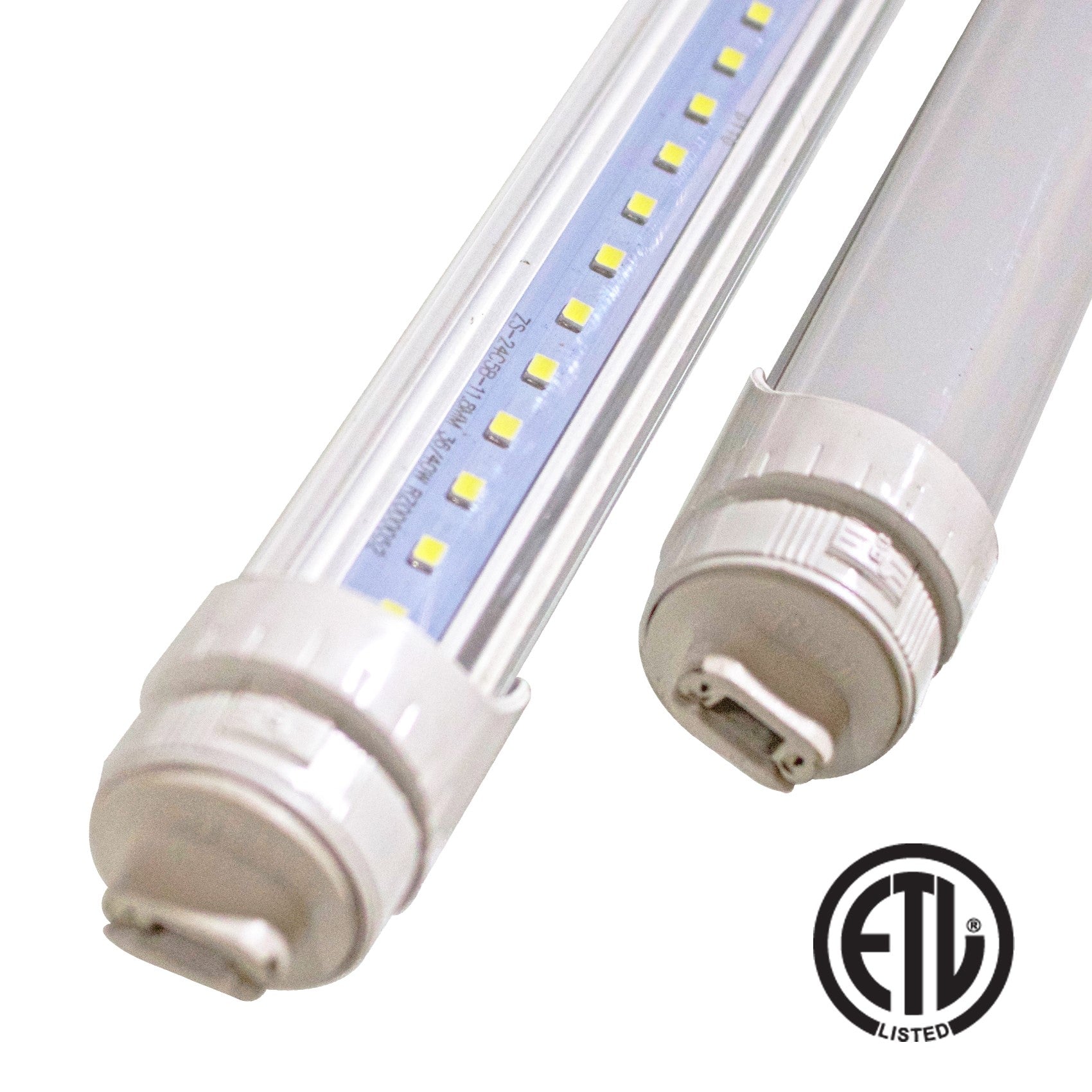 8ft 40W LED Tube - R17D Base - High Output Base - Bypass - (ETL) - Green Light Depot