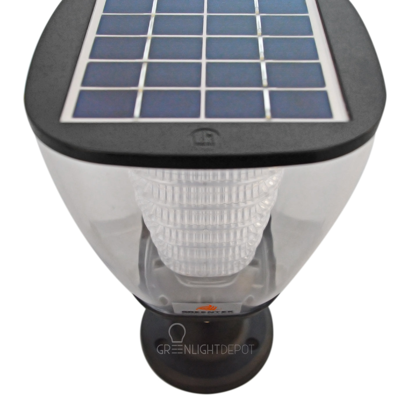 Solar LED Post Top - LED Street Light - 100Lm - Green Light Depot