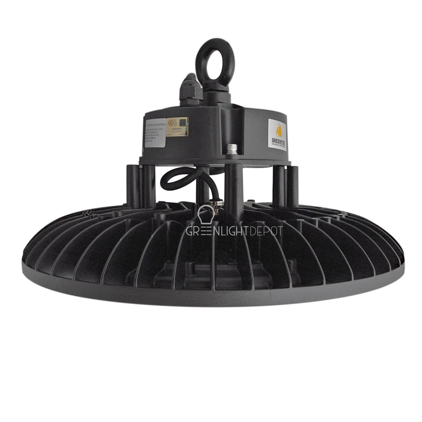 LED High Bay - 240W - 32,478 Lumens - Hook Mount - Tempered Glass - UFO Series - UL