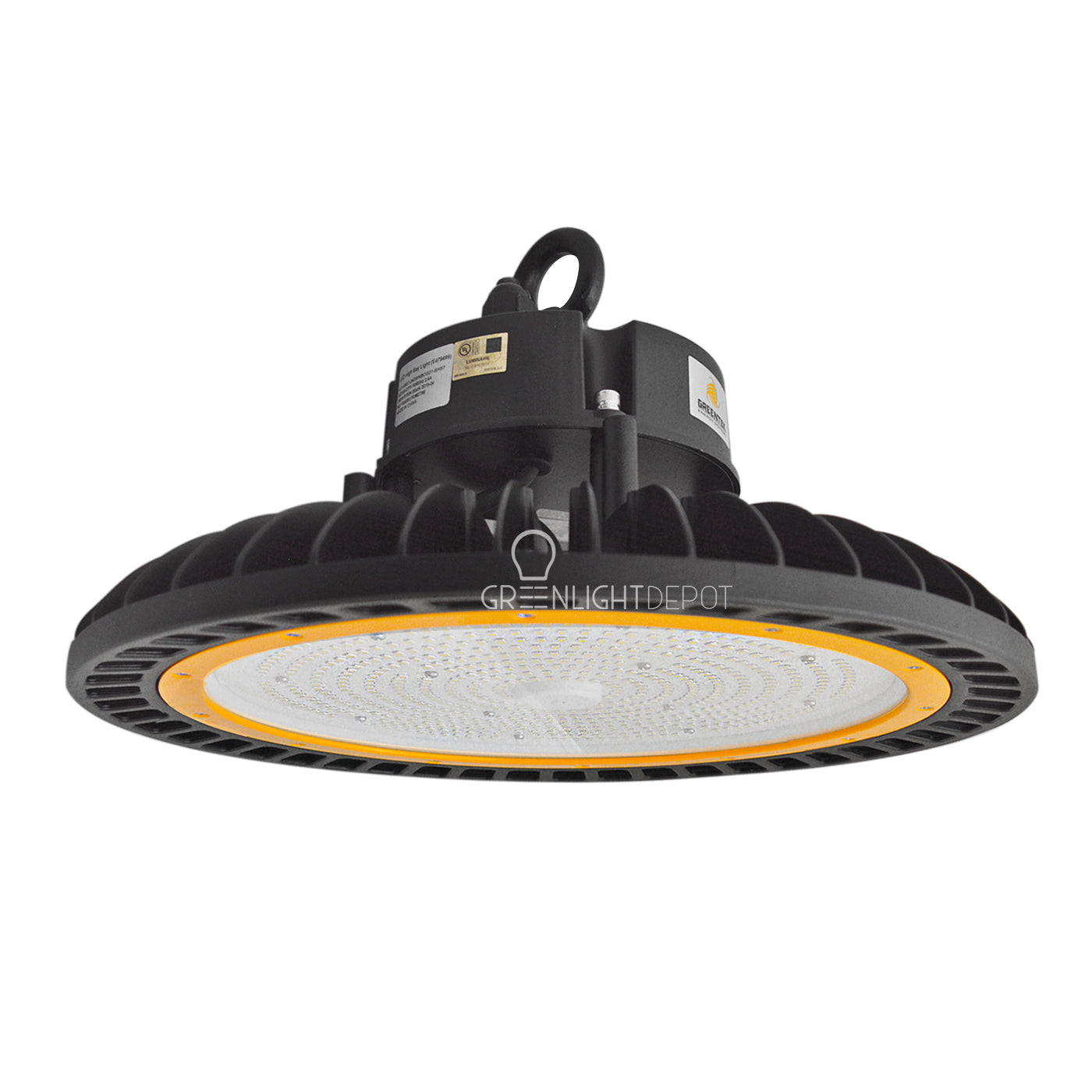 LED High Bay - 240W - 32,478 Lumens - Hook Mount - Tempered Glass - UFO Series - UL