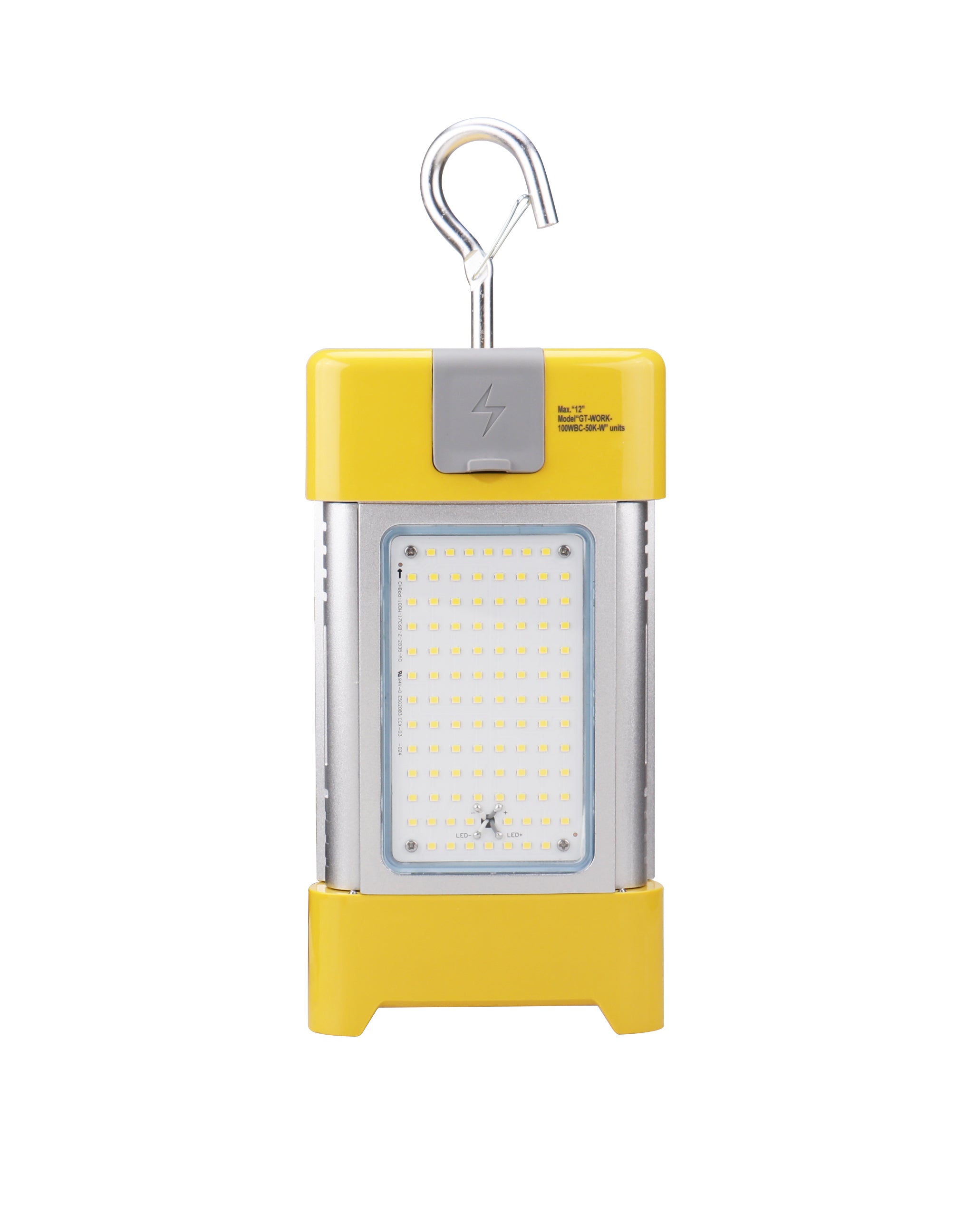 100W LED Temporary Work Light - Industrial LED Corn Light - 14,800 Lumens - Hook Mount - Linkable - UL