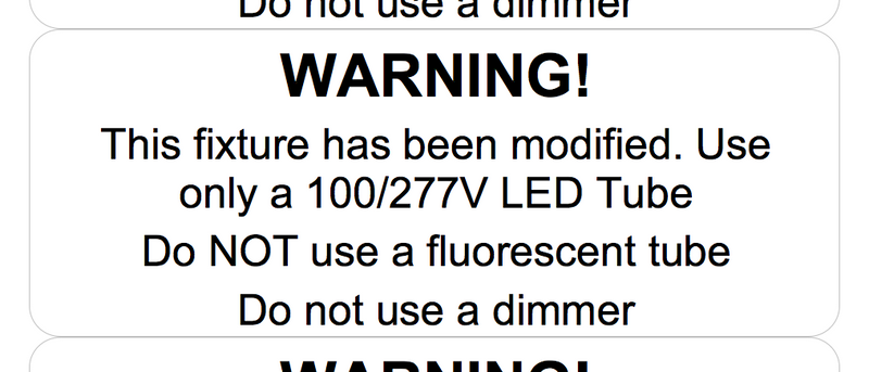 Warning Stickers - Bypass Installation - 8 Labels – Green Light Depot