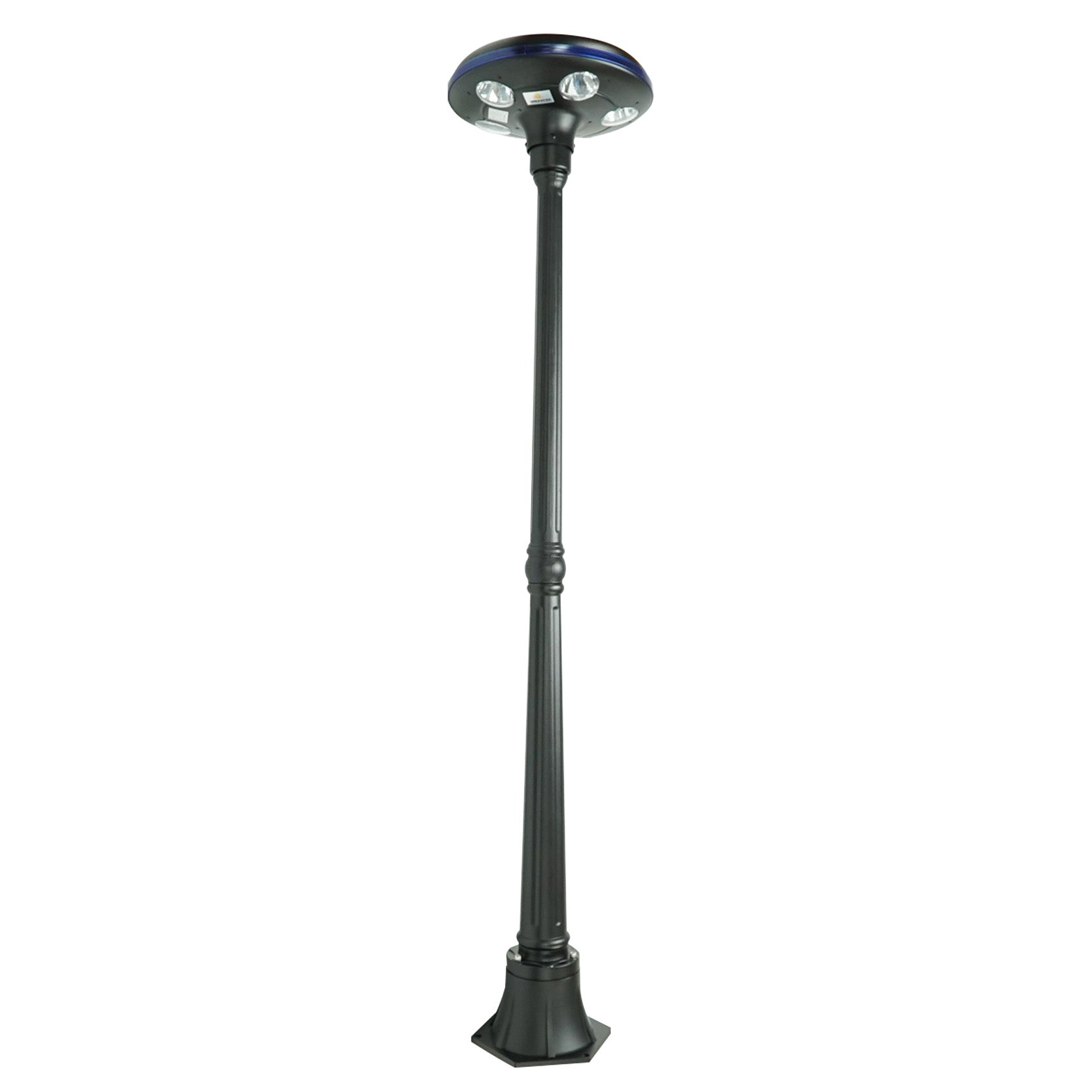 Solar LED Garden Light - 150 Lumens - Solar LED Courtyard Bollard Lights - 6000K - Green Light Depot