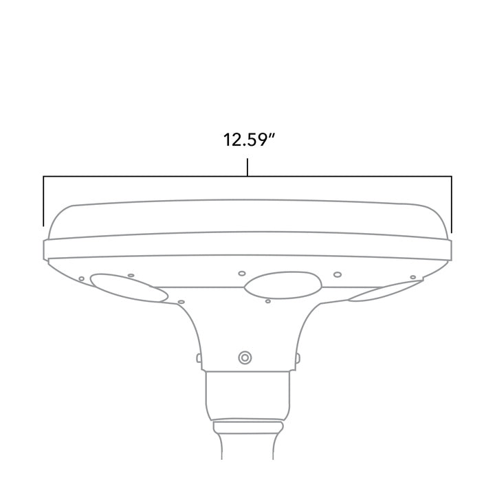 Solar LED Garden Light - 150 Lumens - Solar LED Courtyard Bollard Lights - 6000K - Green Light Depot