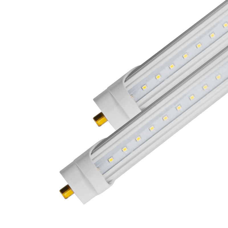 8ft 40W LED Linear Tube - 20 Pack - Fa8 Socket - Bypass - V2 - (ETL)