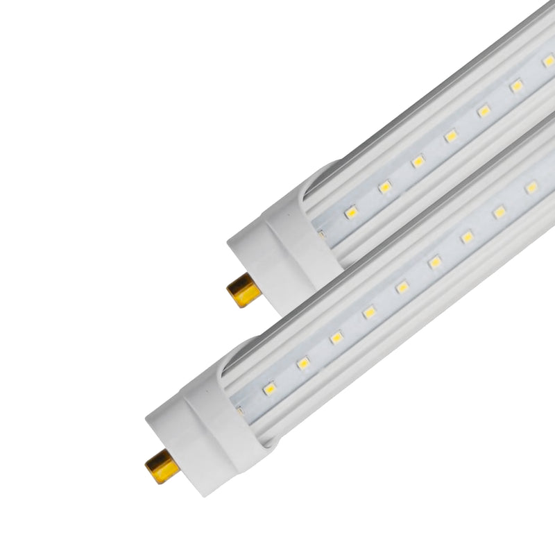 8ft 40W LED Linear Tube - 4800 Lumens - Fa8 Socket - Bypass - V2 - (ETL)